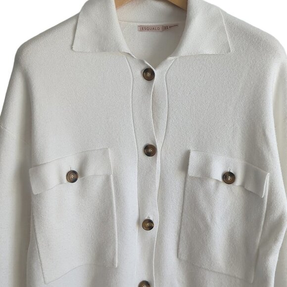 Esqualo Shacket Cardigan  Sweater - Picture 6 of 8